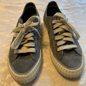 PF flyers grey/cream lace up sneaker